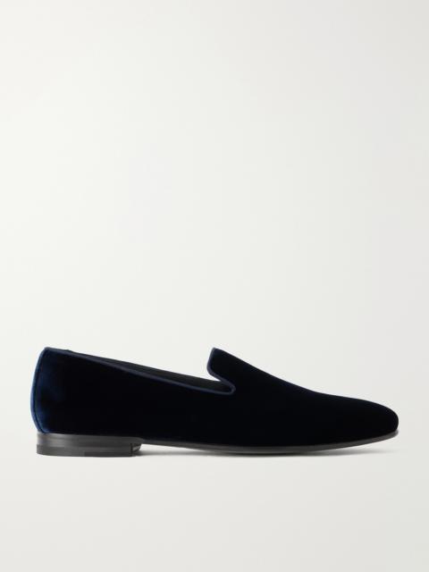 Manolo Blahnik Mario Velvet Loafers
