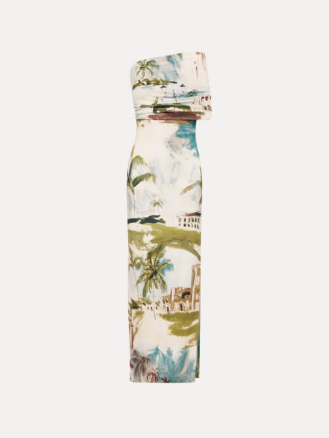Oscar de la Renta DOMINICAN LANDSCAPE JERSEY GOWN