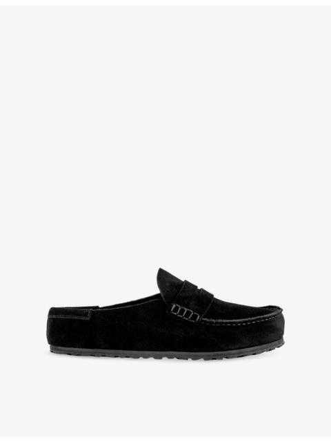BIRKENSTOCK Naples Wrapped Suede Clogs