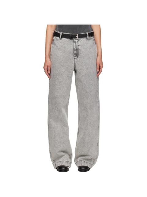 mfpen Gray Straight Cut Jeans