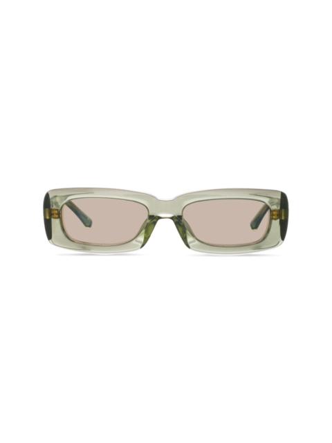 Linda Farrow - Dakota Flat Top Sunglasses in Ash - Women - Adult - LFL1304C4SUN