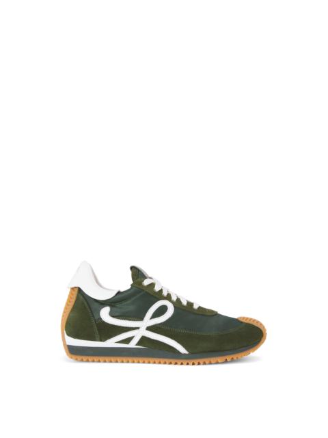 Loewe Flow runner in suede and nylon