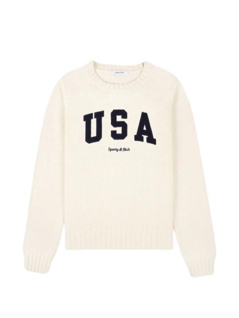 Sporty & Rich USA knitted sweater