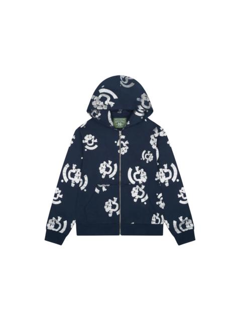 DENIM TEARS Denim Tears Bstroy Tears Zip Hoodie Blue