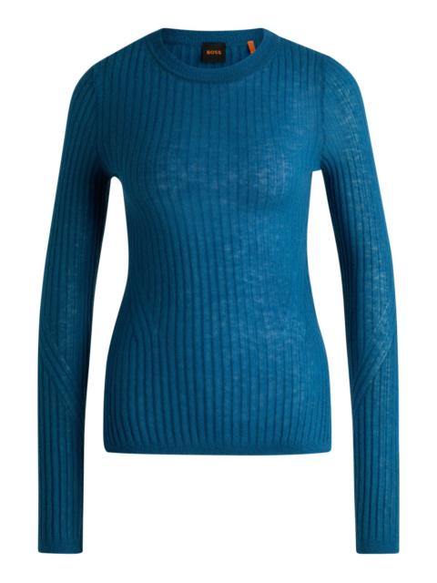 BOSS WOOL SLIM-FIT SWEATER