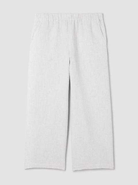 EILEEN FISHER Organic Cotton Doubleweave Wide-Leg Pant