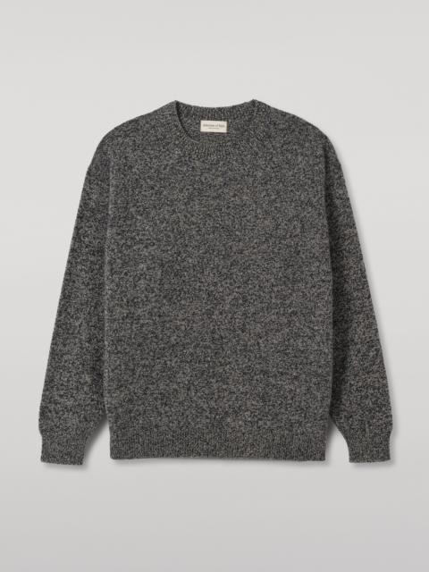 Johnstons of Elgin Craigie Dark Blue Lambswool Jumper