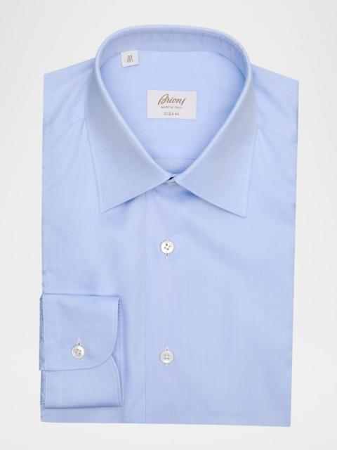 Brioni Men's Brew Giza 45 Cotton Twill Dress Shirt