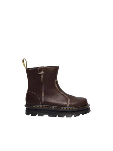 Dr. Martens Zebzag Rigger contrast-stitch leather ankle boots