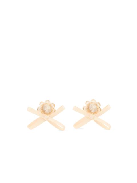 Simone Rocha crystal-embellished earrings