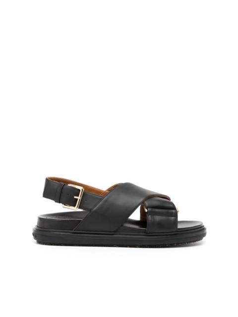 Marni Fussbett criss-cross leather sandals