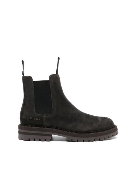 Common Projects Chelsea suede ankle boots