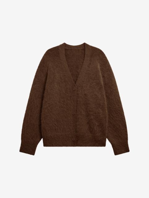 The Frankie Shop Elland Oversized Alpaca Cardigan - Olive Brown