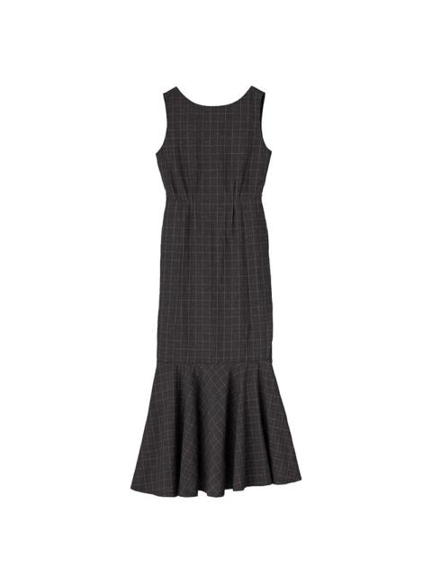 visvim ATHENA DRESS SANTOME CHECK W BLACK