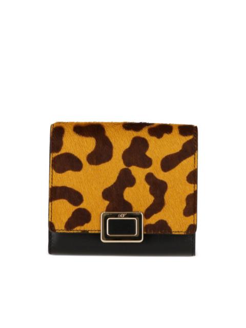 Roger Vivier leopard-print buckle-detail wallet