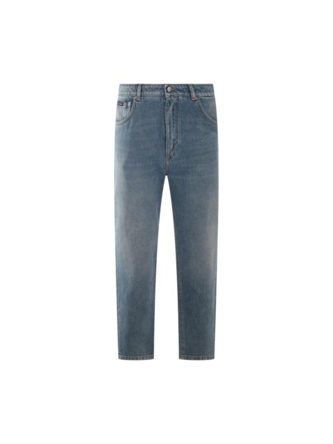 blue cotton denim jeans