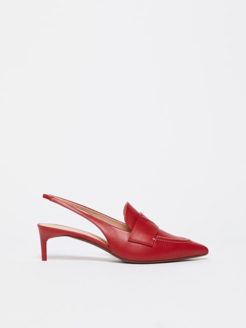 Max Mara CATY Leather slingbacks