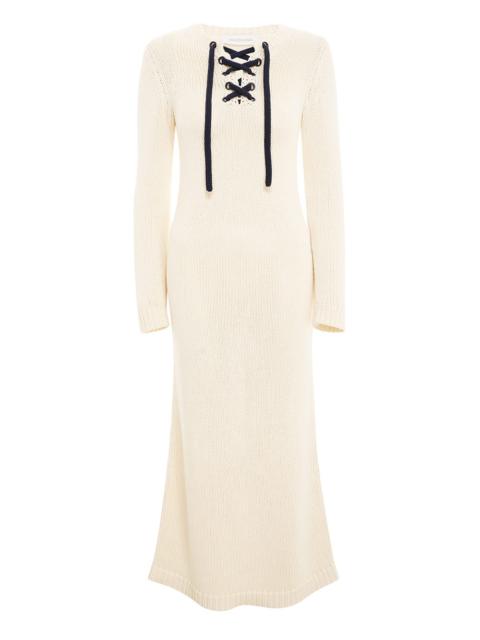 Zimmermann HIGH TIDE LACE UP LONG DRESS