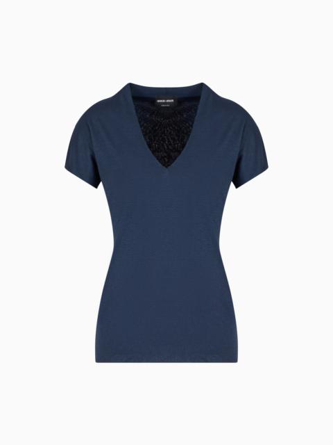 GIORGIO ARMANI V-neck top
