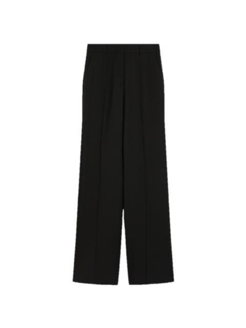 Sportmax Black stretch wool flare pants