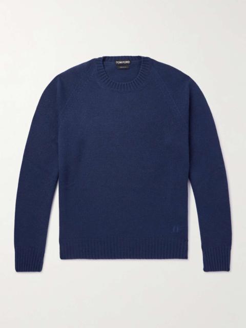 TOM FORD Logo-Embroidered Cashmere Sweater