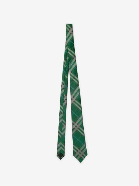 Burberry Check Silk Tie