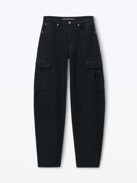 Alexander Wang Oversize Cargo Jeans in Cotton