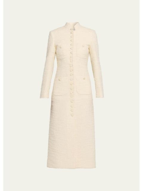 LIBEROWE Boucle Single-Breasted Imperial Coat