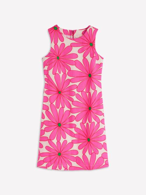 BODEN Linen Shift Dress-Pink, Daisy Blossom