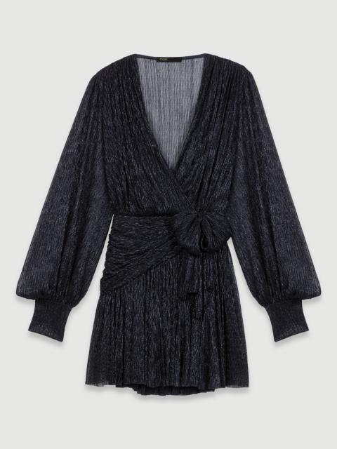 maje Short lamé dress