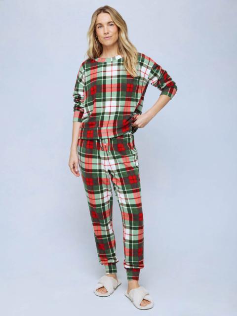 Splendid Holiday Plaid Marna Waffle Thermal PJ Set