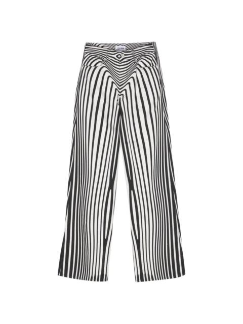 Jean Paul Gaultier Morphing Digital-print wide-leg jeans