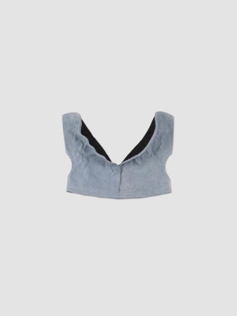 Y/Project Top in denim scrunched