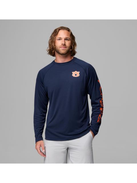 Columbia Men's Collegiate PFG Terminal Tackle Long Sleeve Shirt - Auburn