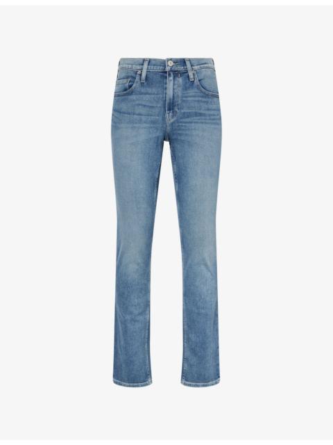 PAIGE Federal Slim Straight-Leg Stretch-Denim Jeans