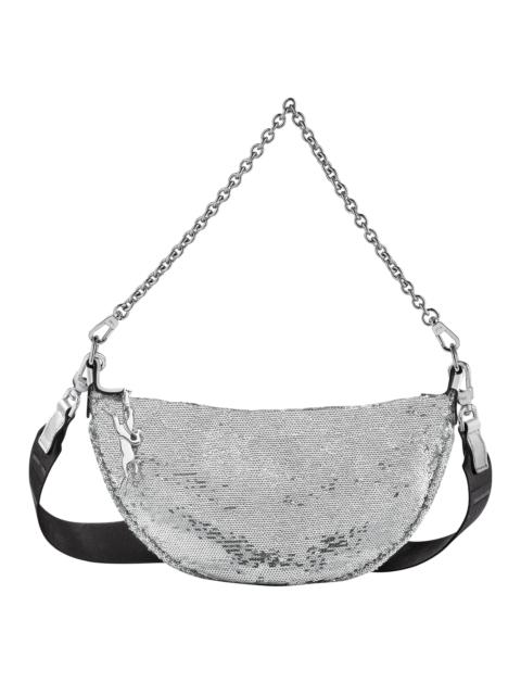 Longchamp Smile S Crossbody bag Silver - Canvas