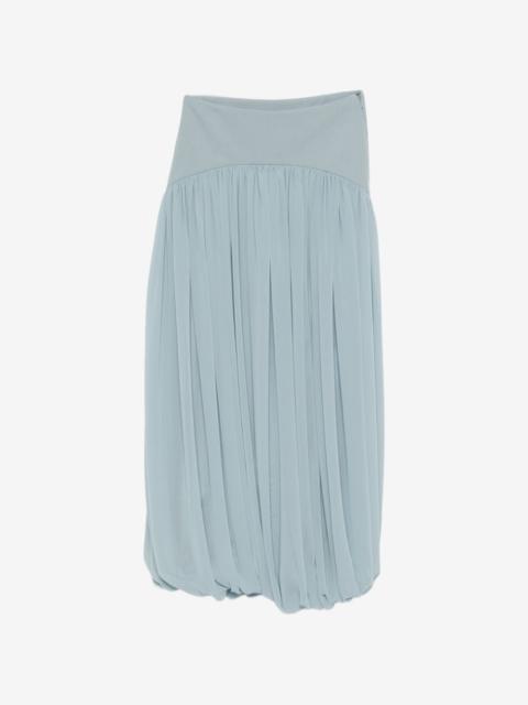 ABADIA Suri pleated midi skirt
