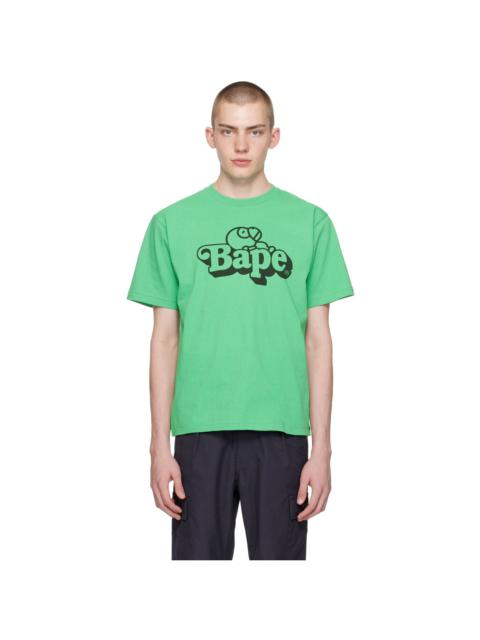 A BATHING APE® Green 'Milo On BAPE' T-Shirt