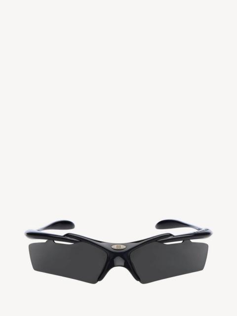 BALENCIAGA Turbo Rectangle Sunglasses in Black