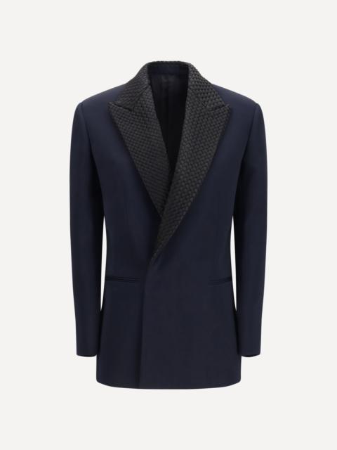 Bottega Veneta Single breasted Jacket with intrecciato motif