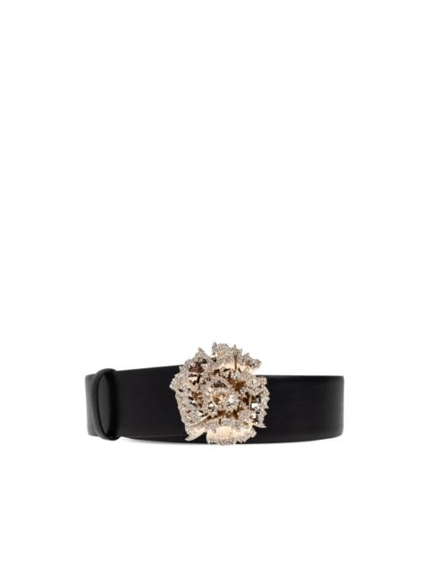 Alexander McQueen floral-buckle belt