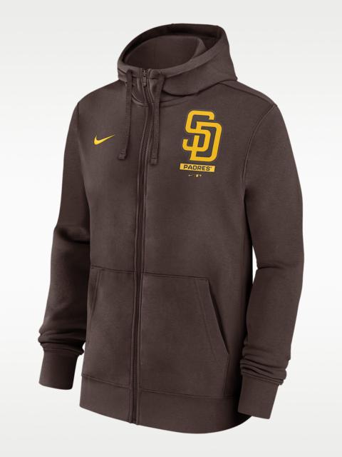 Nike San Diego Padres Lockup Men's Nike MLB Full-Zip Hoodie