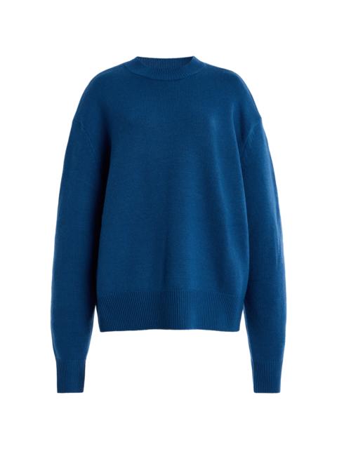 The Frankie Shop Rafaela Merino Wool-Cashmere Sweater blue