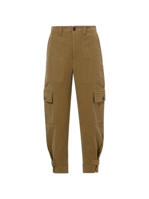 Proenza Schouler Kay tapered-leg cotton trousers