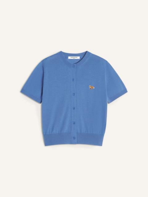 Maison Kitsuné BABY FOX FINE MERINO SHORT SLEEVE CARDIGAN