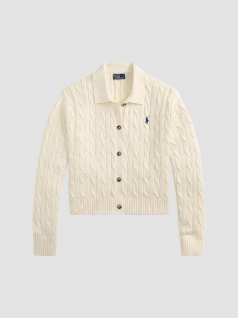 Polo Ralph Lauren Women's Cable-Knit Cotton Cardigan - Clubhouse Cream