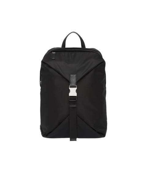 Re-Nylon and Saffiano leather backpack