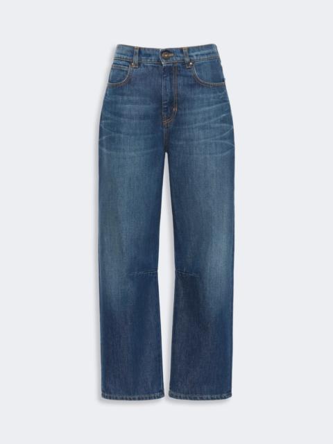 WEEKEND Max Mara CADUCA Barrel-leg denim jeans - NAVY