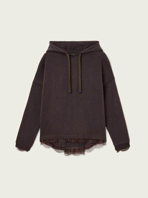 ALLSAINTS NIA LACE RELAXED FIT HOODIE