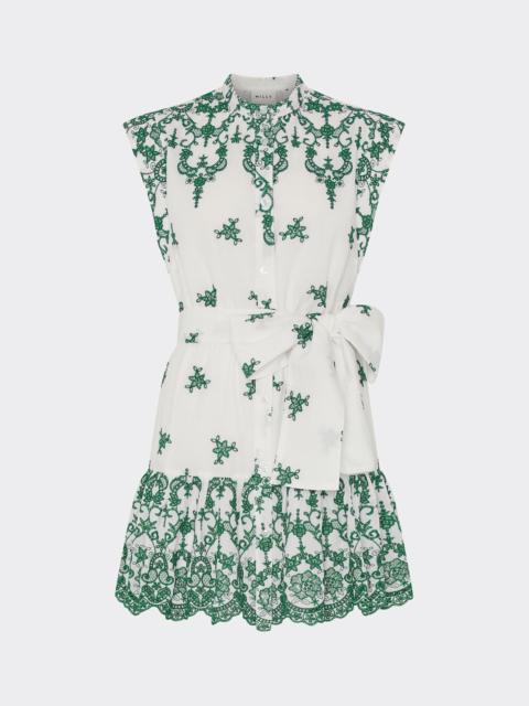 MILLY Neelie Embroidered Mini Dress